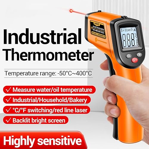 Miniatura 2 de TH201-122.0 F752.0 F -58752 Termómetro infrarrojo sin contacto Termómetro IR Probador de temperatura digital de mano Termómetro industrial para