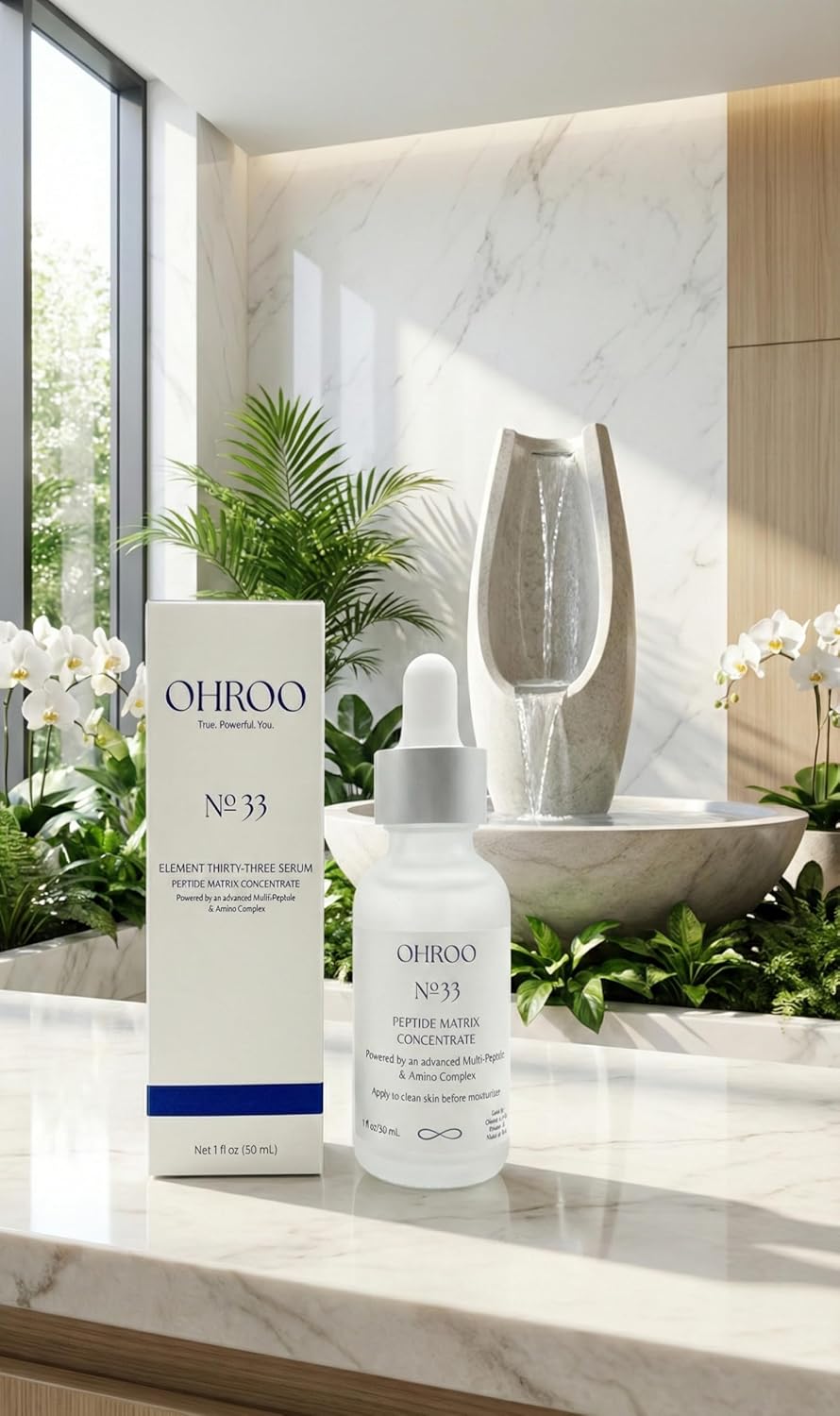 Nº33 Peptide Matrix Serum – Regenerating Multi-Peptide Anti-Aging Face Serum for Firming, Wrinkles & Fine Lines, Collagen Renewal – 1 fl oz