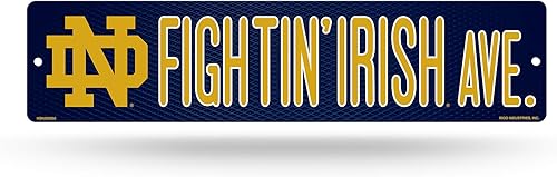 Rico Industries Cartel de plástico de la NCAA de 4 x 16 pulgadas