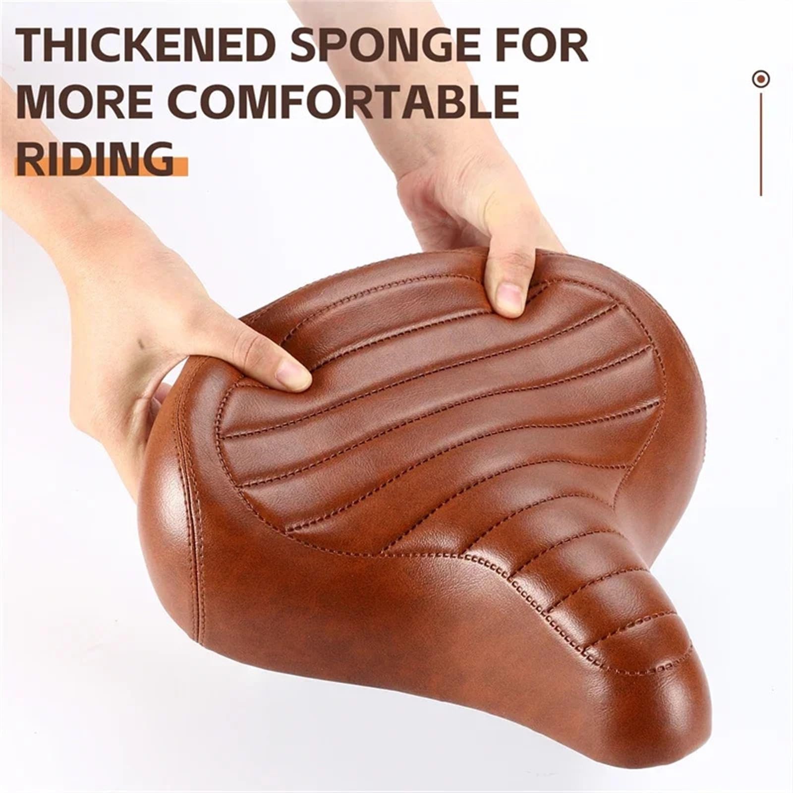 Selle de vélo marron caramel Selle lisse, élégante et confortable pour beaucoup de Selle de vélo marron caramel Selle lisse, élégante et confortable pour beaucoup de