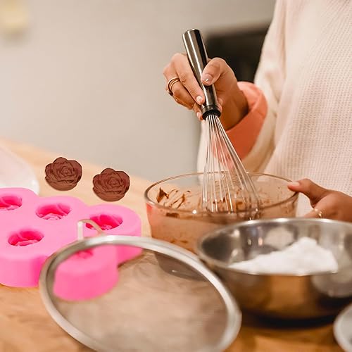 Miniatura 5 de HAIJSEVR Molde de silicona de 6 cavidades para hacer caramelos, gelatina de chocolate, pastel de chocolate, jabón para hornear, molde de silicona de