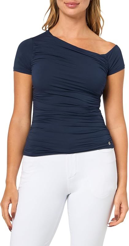 remera para mujer Eco Shirring Jaide de manga corta