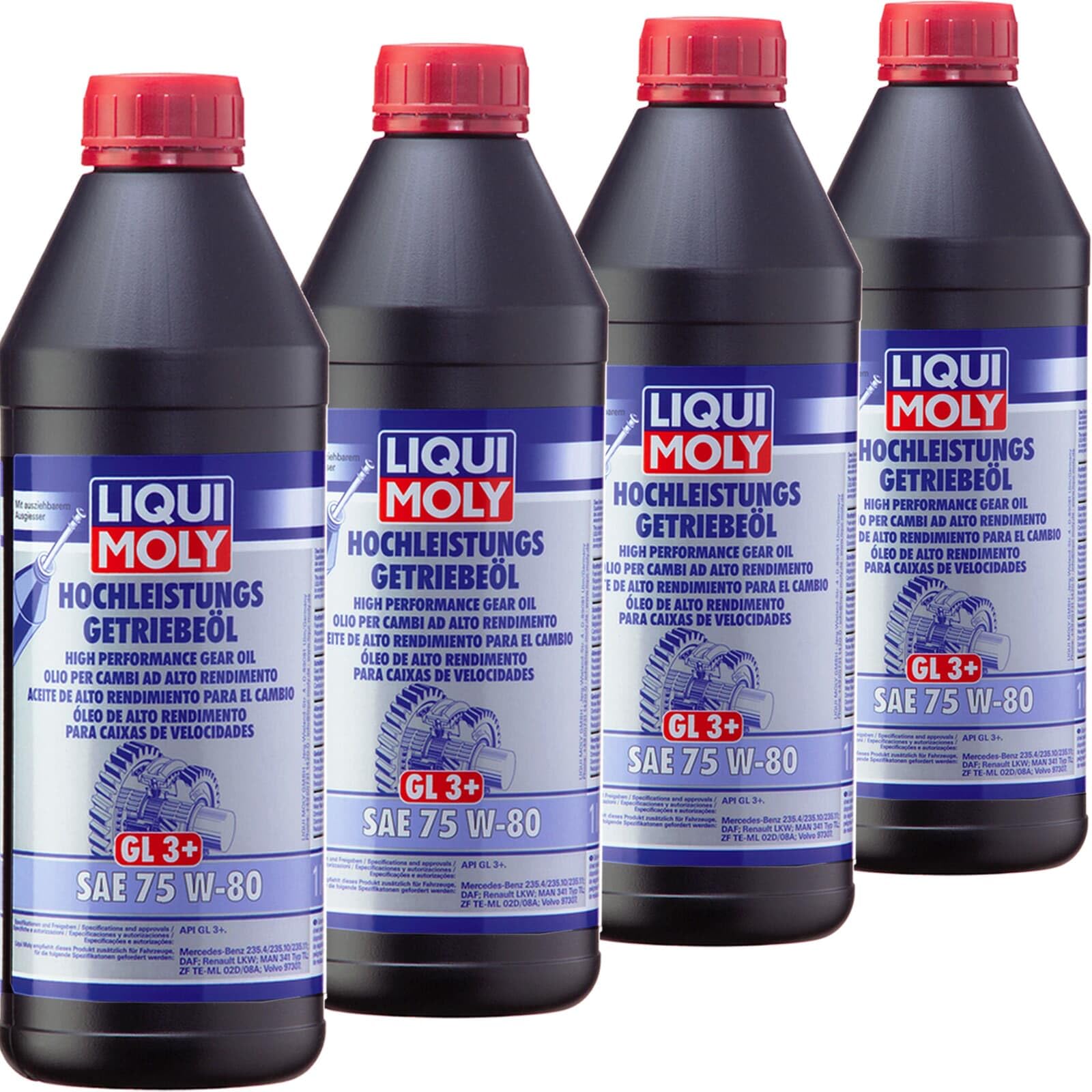 Liqui Moly 4x 4427 Getriebeöl (4 L) | 4427 SAE 75W-80,
