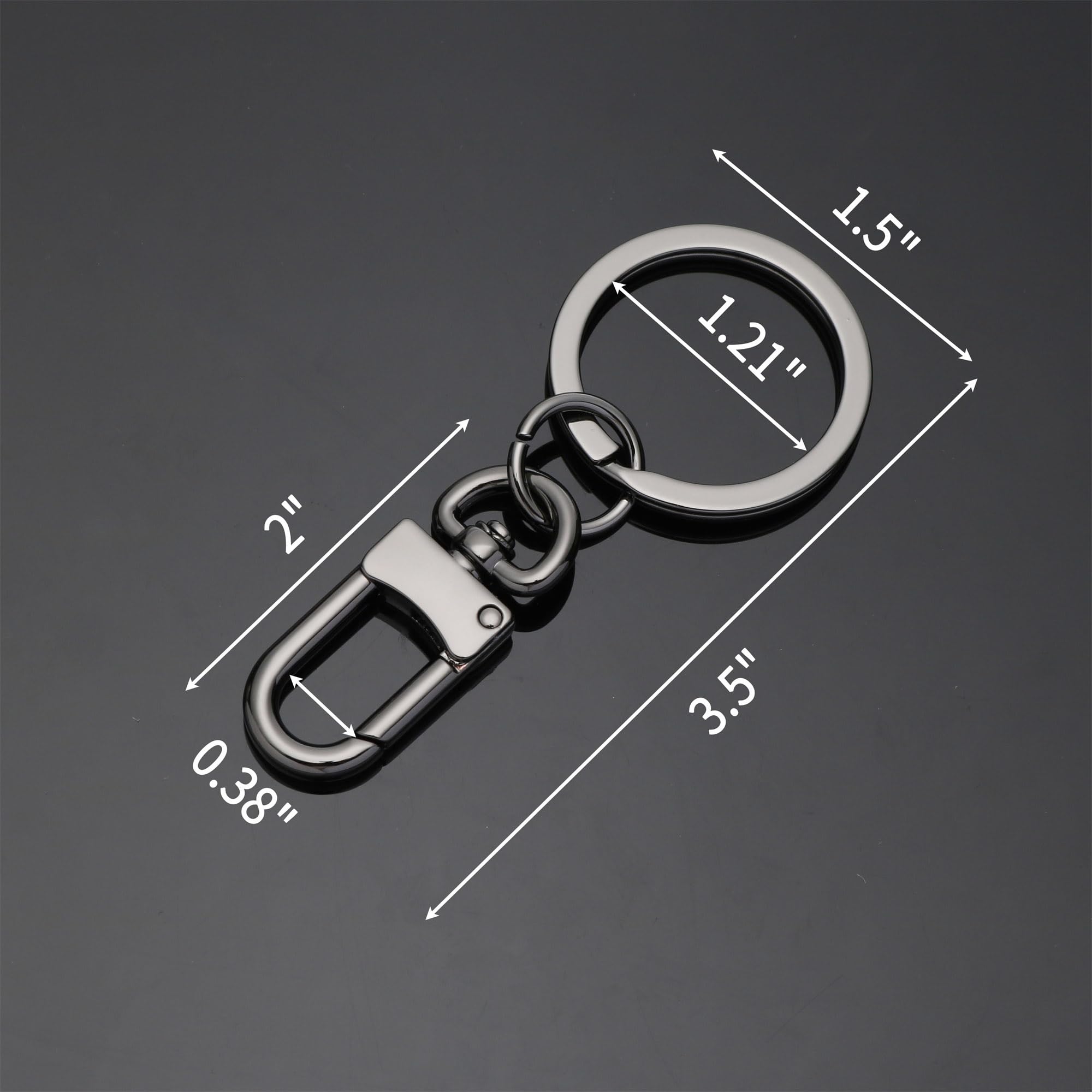 Amazon.com: Purse Key Charm Key Ring Clasp Black Tone for Handbag