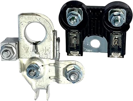 EDS AE5Z-14526-BA AE5Z14526BA 200 Amp / 120 Amp Battery Fuse & BT4Z-14450-AA Positive Terminal Connector Compatible Replacement for Ford Models