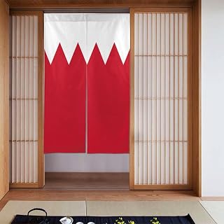 Bahrain Flag Create Haven of Style Curtain 34x56in Beauty Functionality Combined