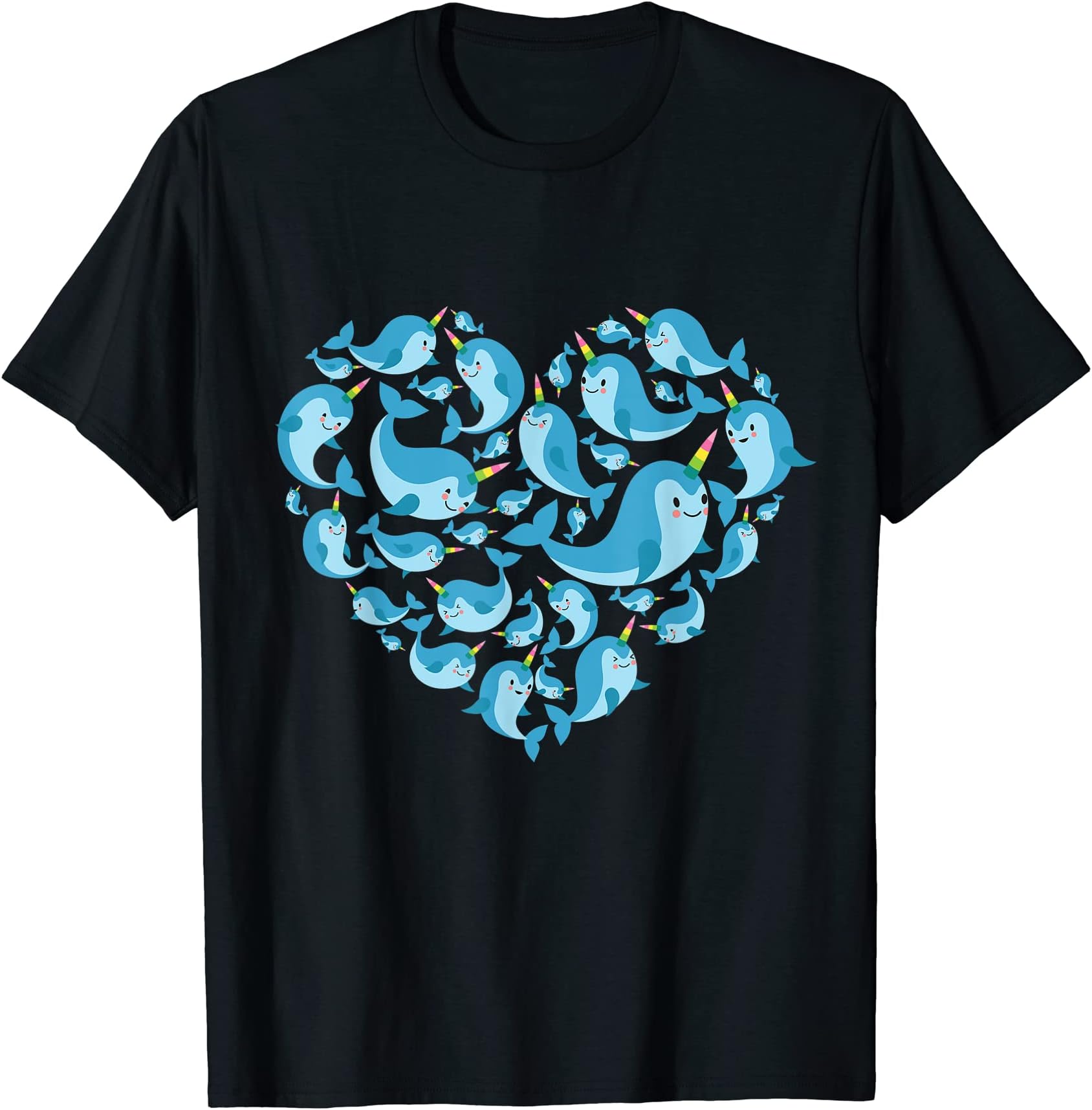 Narwhals lover heart spirit animal gifts ideaNarwhals lover heart gift for men women girls kids narwhal T-ShirtOEKO-TEX STANDARD 100