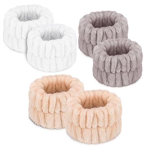 Miniatura 9 de Toallas de muñeca para mujer para lavar la cara, banda de microfibra para lavado de spa, pulseras de lavado, banda absorbente para el sudor para