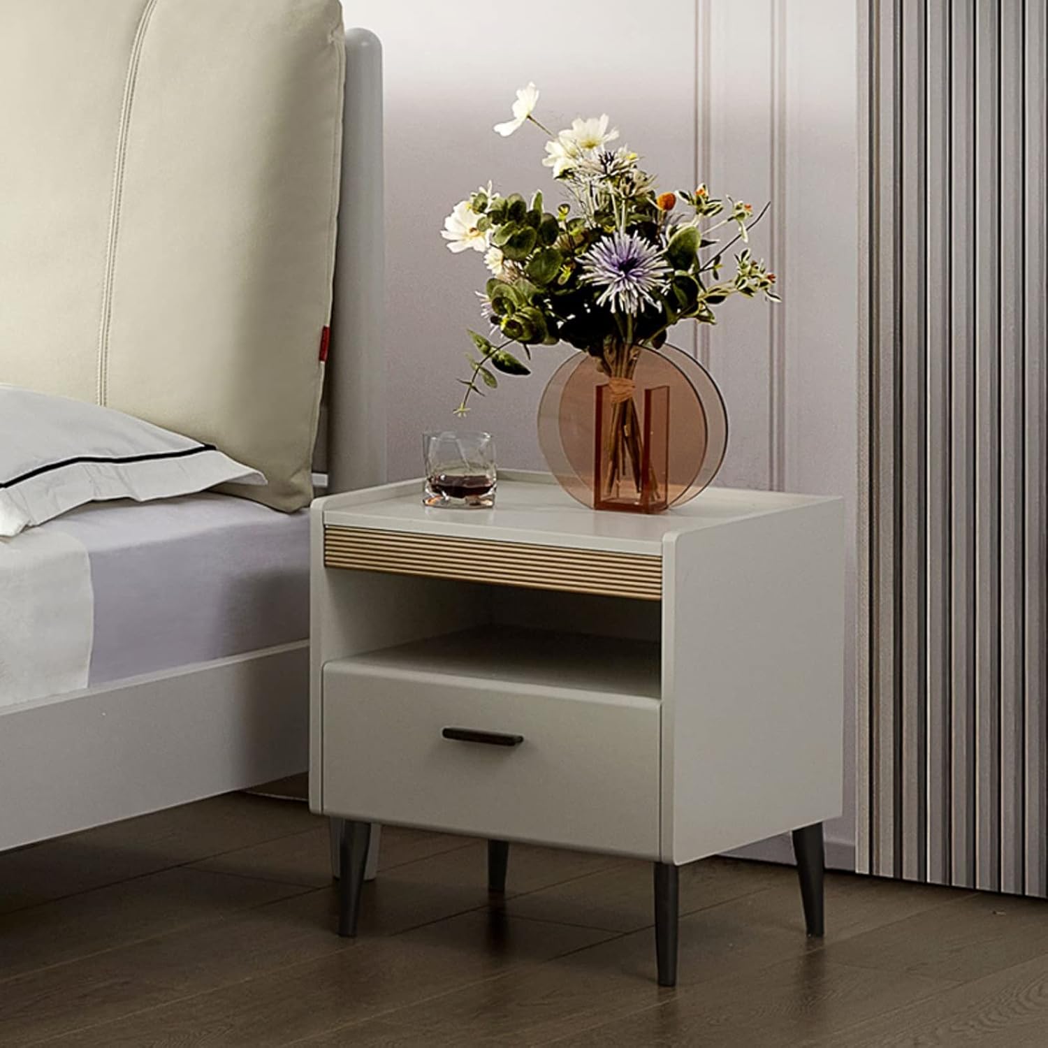 CLoxks Nightstand in a bedroom setting