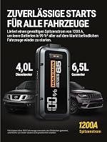 HULKMAN Alpha 65 Autós Indításrásegítő Powerbank 1200A 12000mAh - 6.5L Benzin/4.0L Dízel Motorokhoz, Teljesen Lemerült Akkumulátorhoz, IP65  4