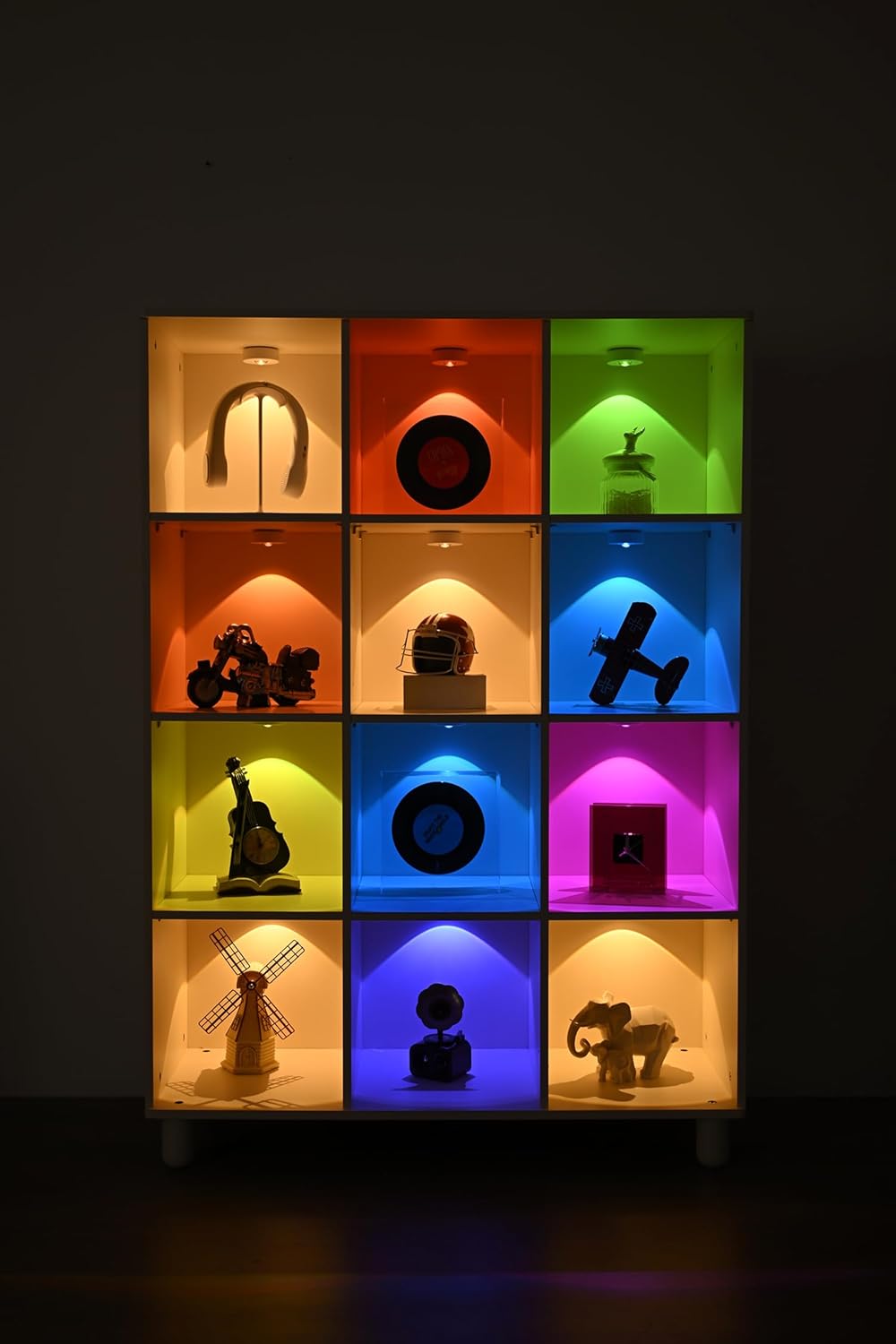 Rechargeable Under Cabinet Lighting, 6 Pack Lights with Timer for Kitchen, Stair, Cabinet, Dispaly Shelf