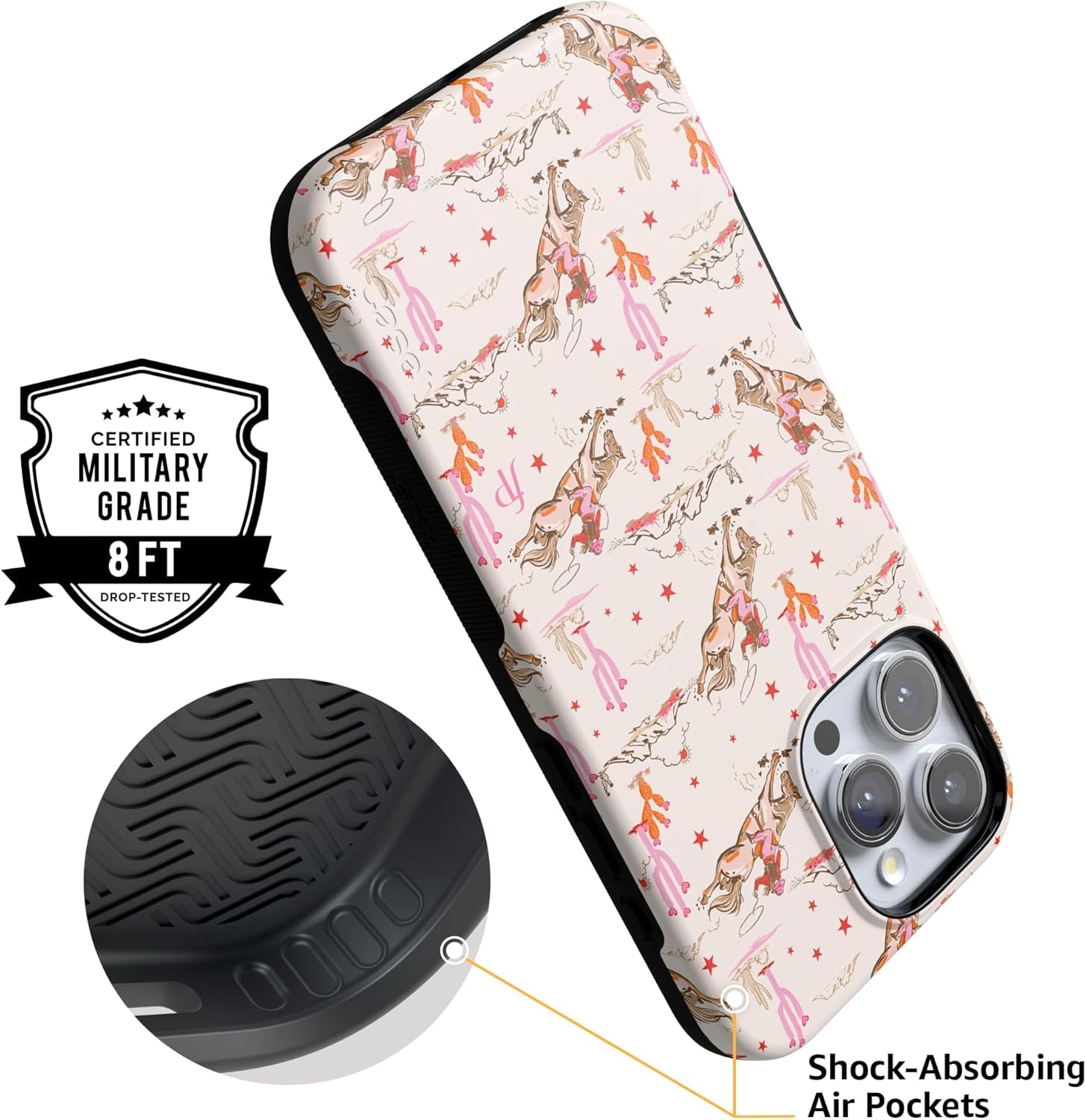 Casely iPhone 16 Pro Max Case | Cowgirl Canyon | FashionPass x Bold Protective Design | Compatible with MagSafe - Image 5