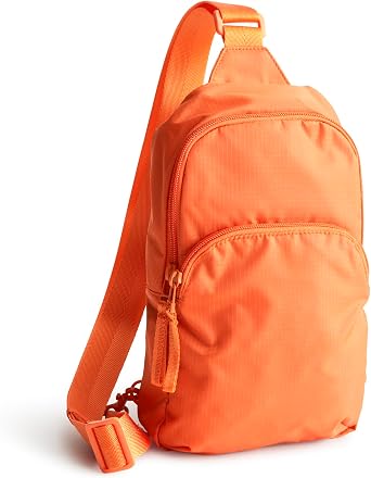 Vera Bradley Women's Premium Cotton Roxbury Crescent Crossbody Sling Bag