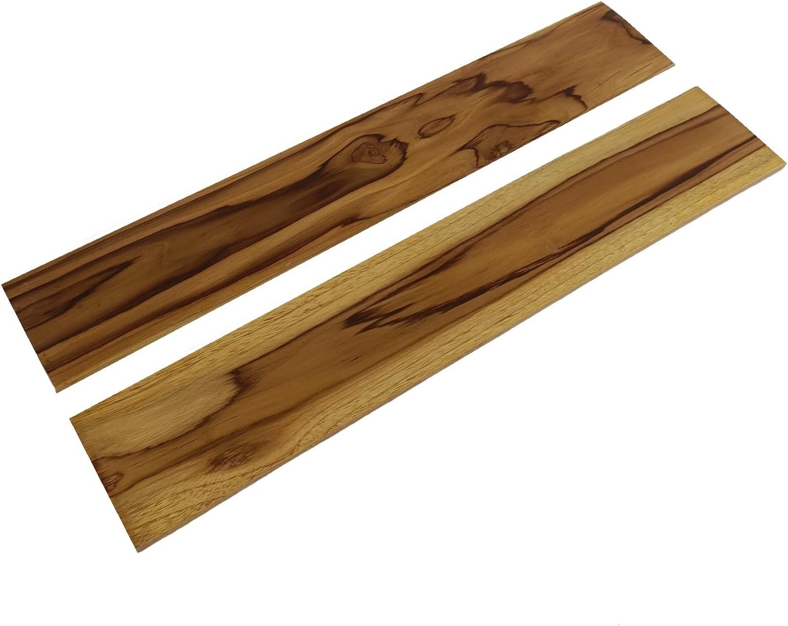 Teakwood Planks with Traditional Teakwood Brown Hand Polished for Shelf Decoration Art and Craft, School Project (Pack of 2) SF2752 (10 MM Thick, 27"x4.75")