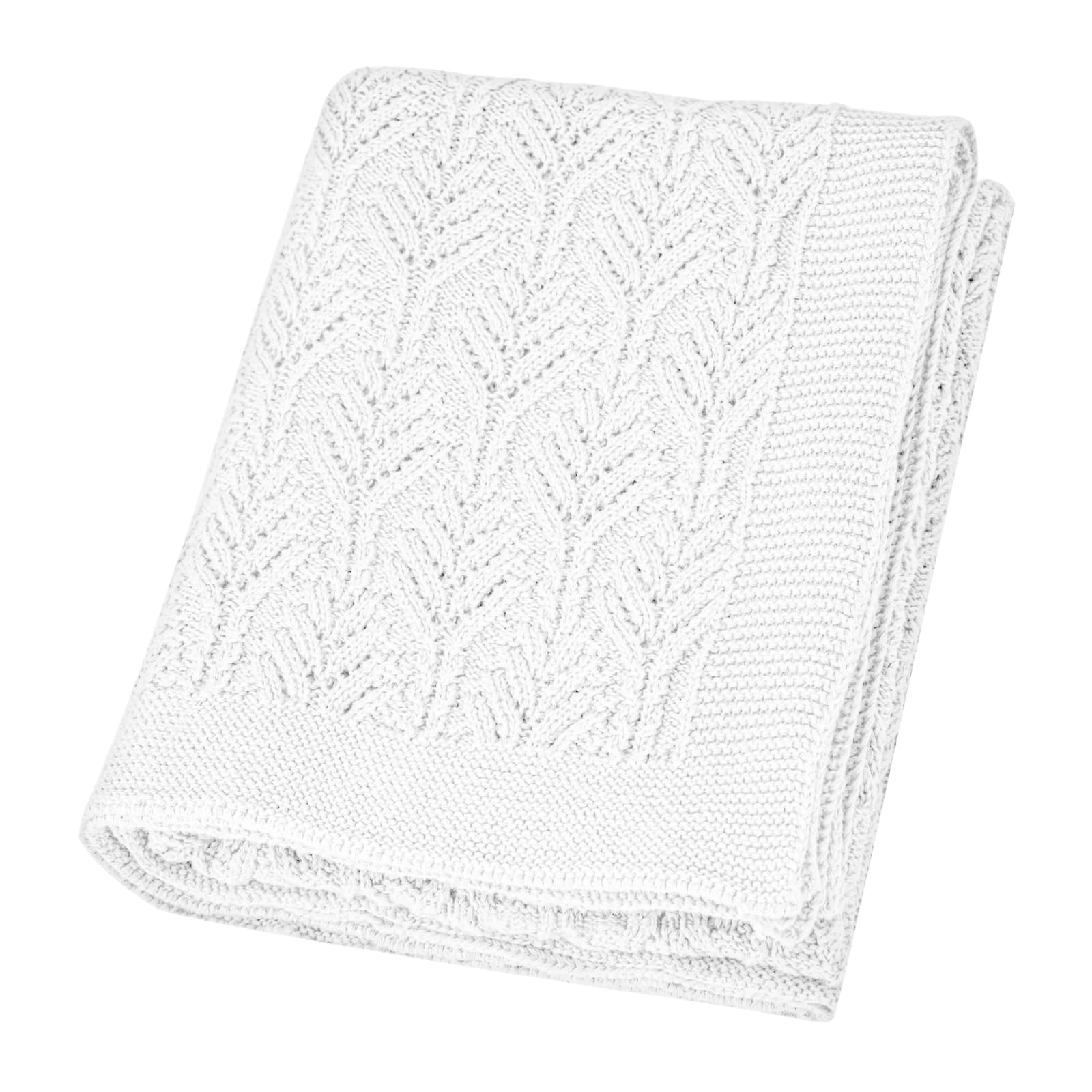 Manta para bebé, tejido celular, 100% algodón, transpirable, suave, para recién nacidos, 40 x 30 pulgadas, color blanco