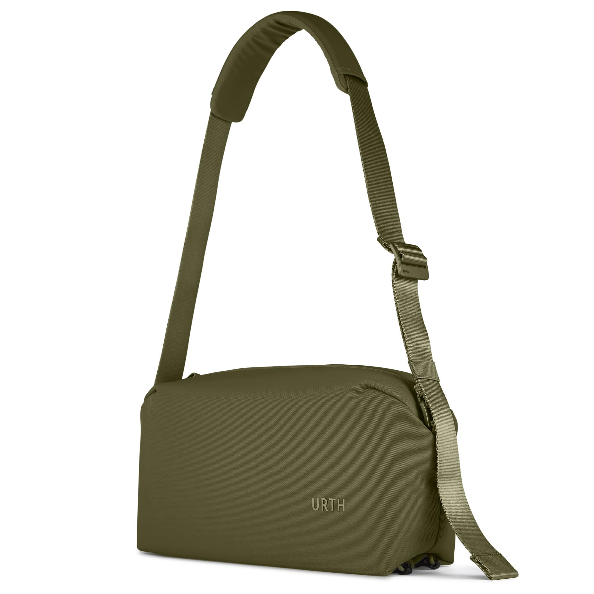 Urth Dolomite 8L Grande Borsa a Tracolla per Fotocamera – Resistente all'Acqua, Riciclata, Versatile per DSLR, Fotografia e Uso Quotidiano (Verde)