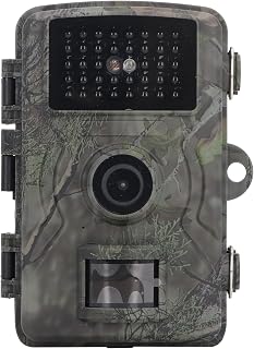 Yunseity Trail Camera, 1080P 16MP Game Camera with Night Vision, 120° PIR Detection Angle 0.8s Motion Activated Hunting Camera for Outdoor Wildlife, IP66 Waterproof - Yunseity