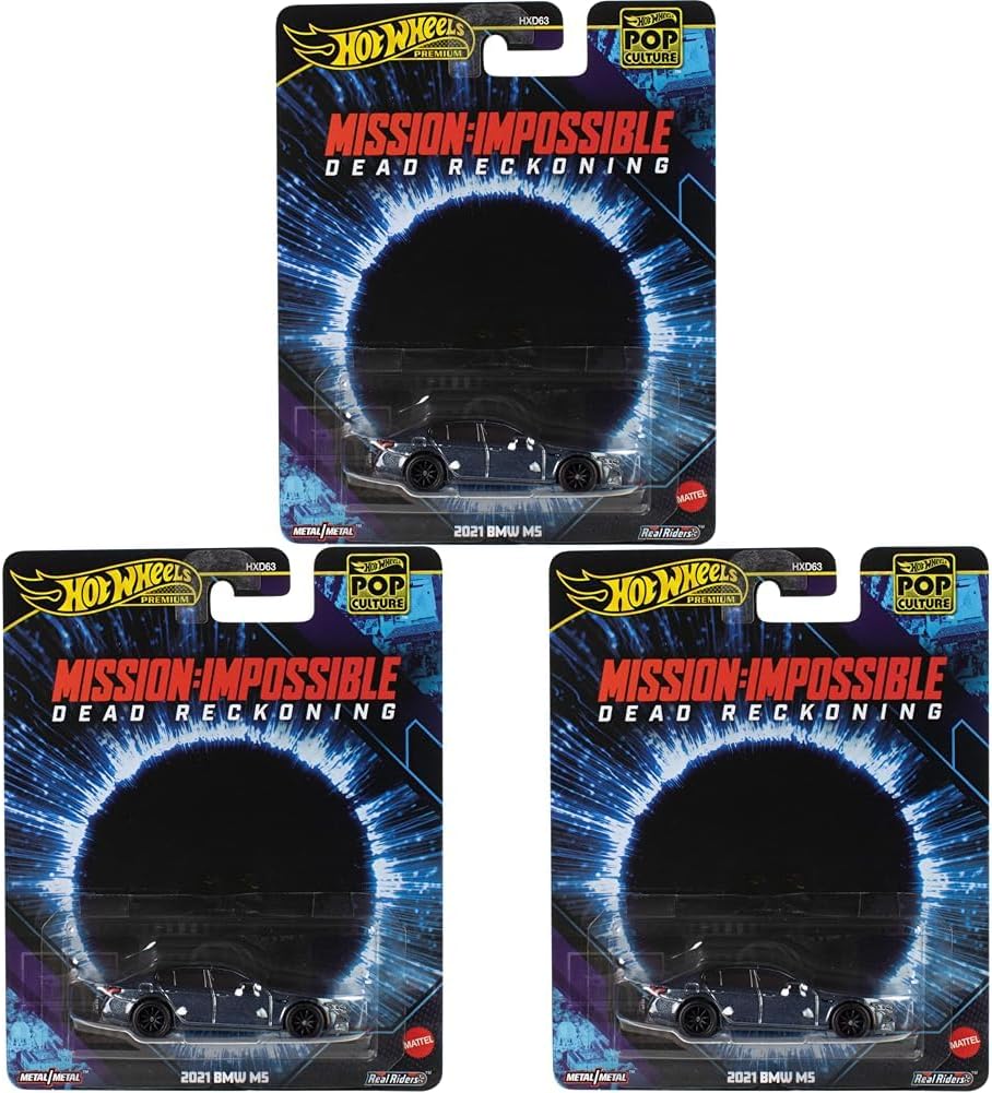 Hot Wheels Premium Toy Car, Truck or Van, 1:64 Scale Die-Cast Replica from Popular Movie, TV Show or Video Game (Styles May Vary) (Pack of 3)