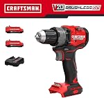 CRAFTSMAN V20 Kit de perceuse/conducteur de 1/2 pouce avec 2 Piles et chargeurs (CMCD725D2)
