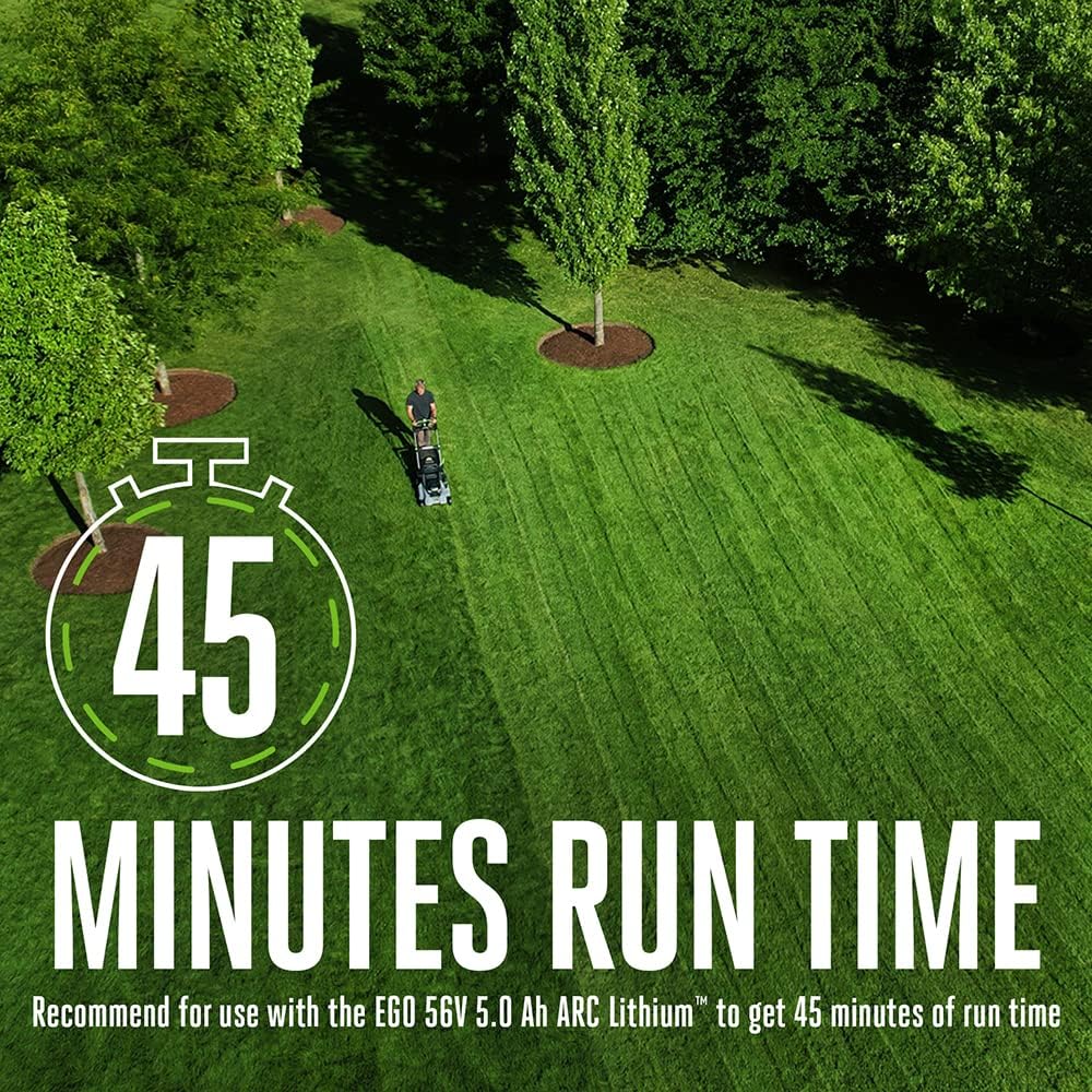 review EGO Power+ LM2100 21-Inch 56-Volt Lithium-ion Cordless Lawn Mower Battery & Charger Not Included Not self-propelled