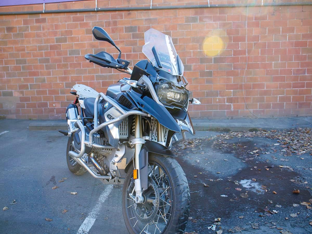 AltRider Upper Crash Bars Compatible with BMW R 1250 GS - 1 Inch Stainless Steel Tubing - 3 Point Mounting for Upper Fairing & Radiator Protection - Requires AltRider Lower Crash Bars - Silver