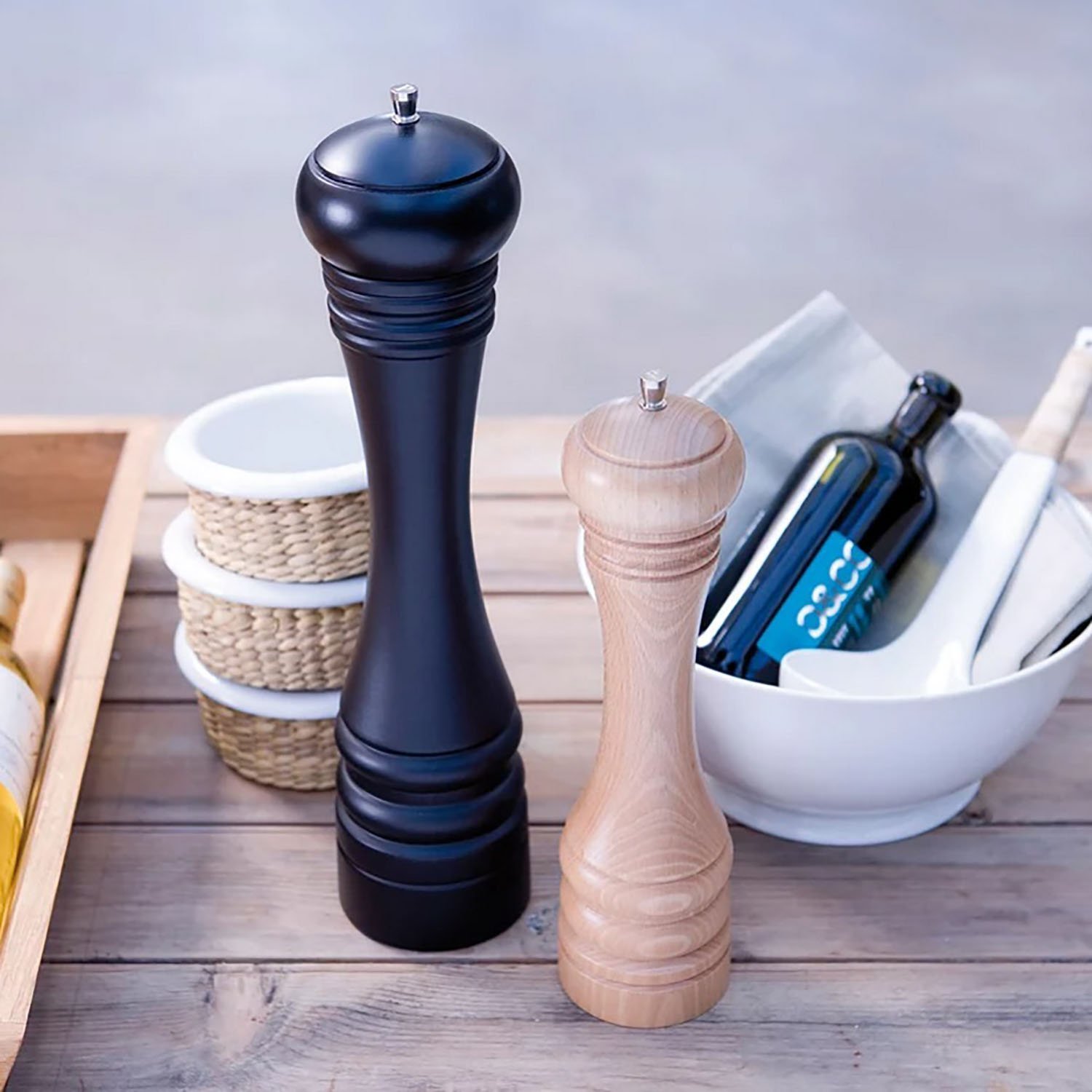 Amazon.co.jp: マーラックス ペッパー ミル 胡椒挽き 木製 手動 粗さ