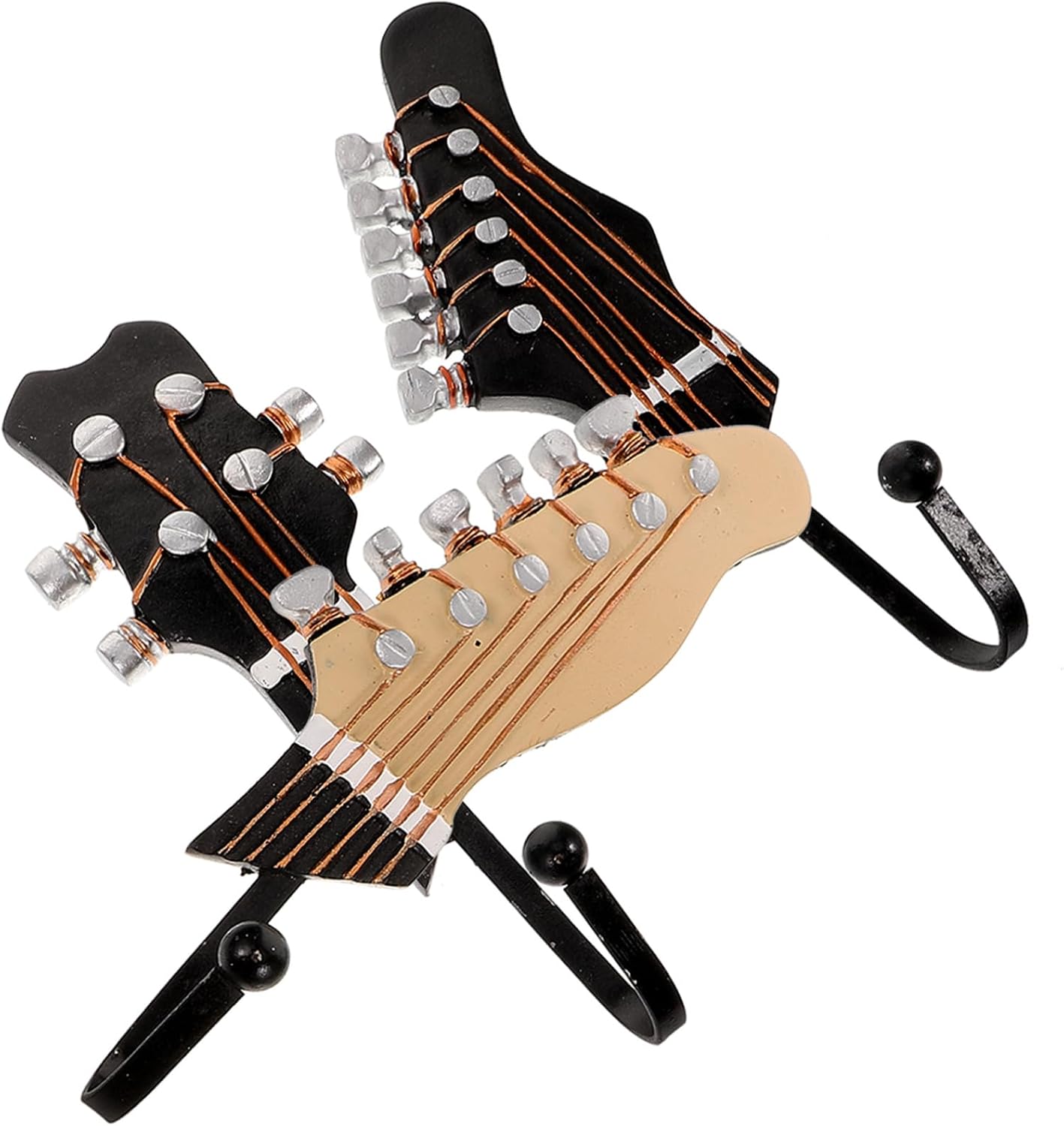 Music Wall Hook Resin Craft Guitar Hanger Wall Mount Shelf Home Storage Hook Key Hanger Coat Hat Rack