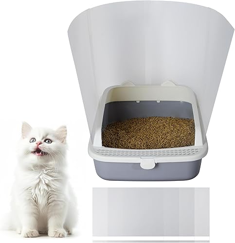 Miniatura 7 de Zhichen star 6 protectores para orina para gatos, fácil de limpiar, adecuado para cajas de arena abiertas, di adiós a los desastres y olores en tu