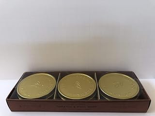 The Forest Cinnamon and White Wood 3 Candle Set 2.2 Oz Each