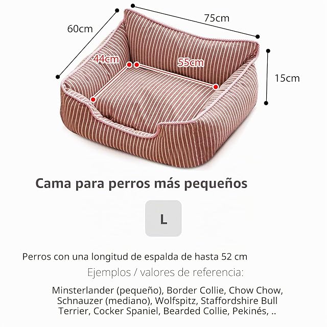 Foto 4 de 6 de PETCUTE Cama Gato y Perros Pequeños,Camas para Perros,Ortopédica Cama para Perros de Espuma Viscoelástica…