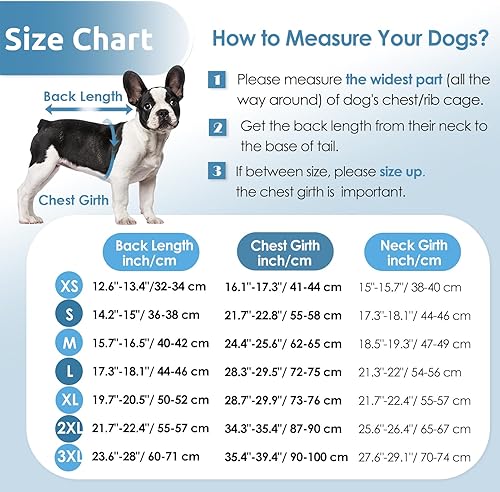 Miniatura 5 de AOFITEE Abrigo de invierno para perro, cálido pijama de forro polar para perro, chaqueta suave de cuerpo completo para clima frío, cuello alto,