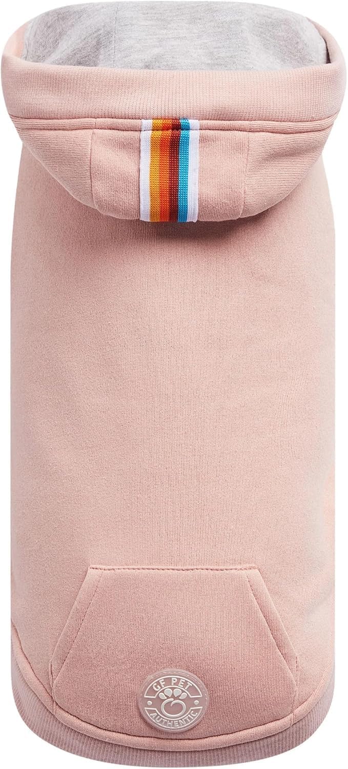 GF PET Elasto-fit Urban Hoodie Dog Jacket – Stylish Hoodie for Dogs | Soft Fleece Lining | Comfortable & Warm Dog Pullover for Small Medium Large Dogs – Pink - 3XL