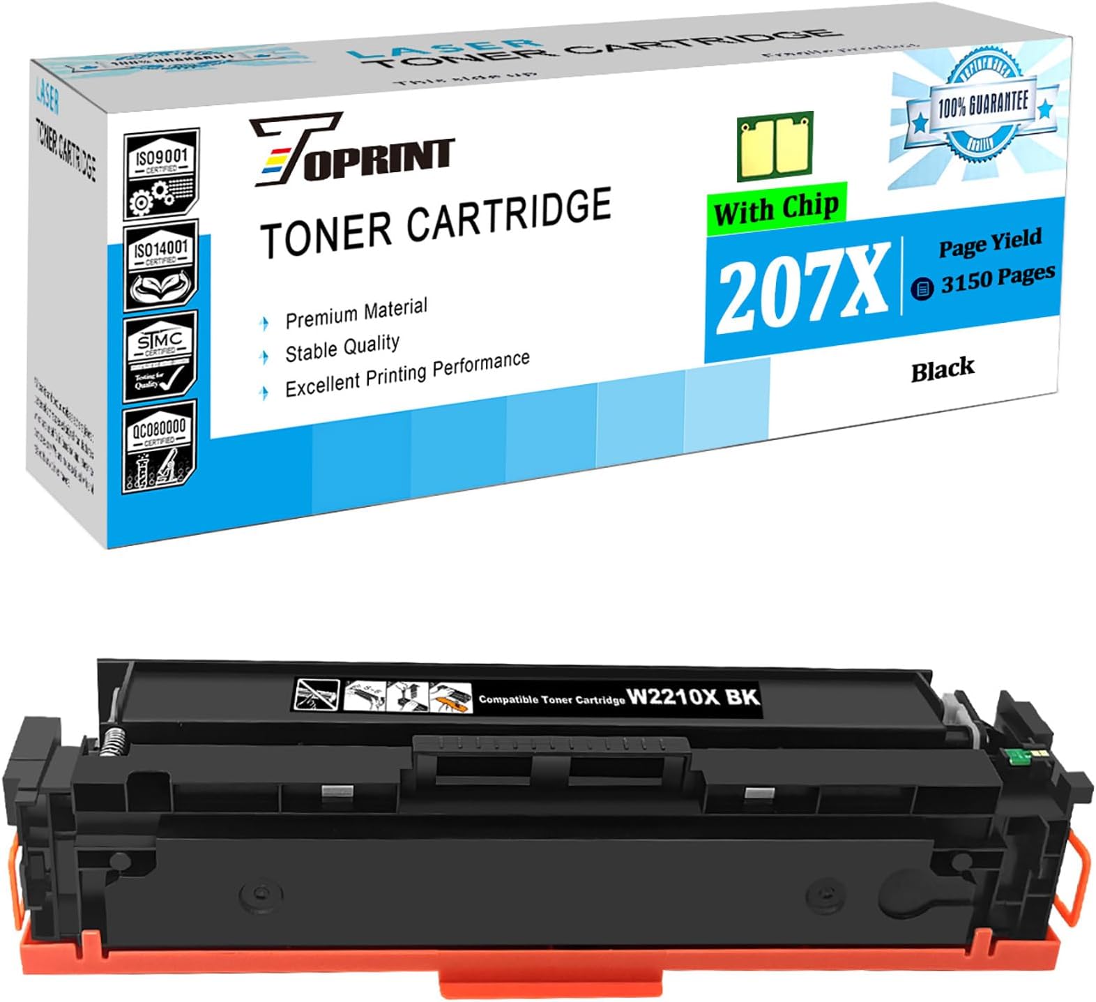 Cartuccia Toner Originale HP 207X - Nero, 3150 Pagine, Per LaserJet Pro M255, M282, M283