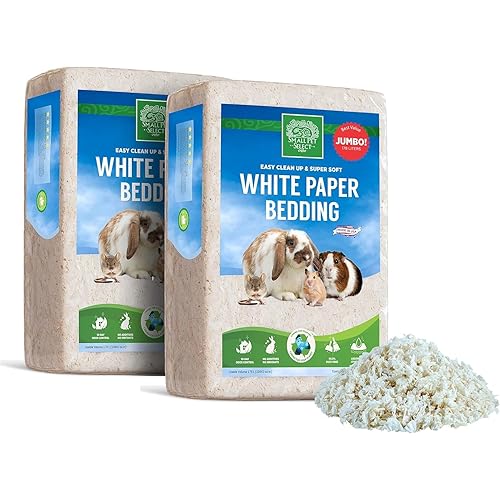 Small Pet Select White Paper Bedding 356L, Litter for Rabbit, Guinea Pig, Hamster, Bunny and Other Small Animals, Made in USA, 356L