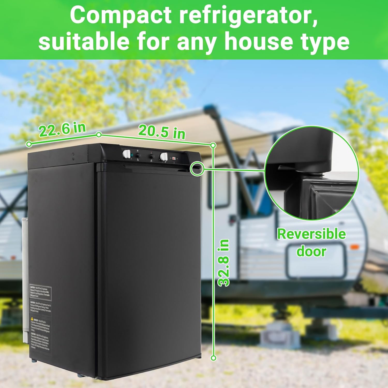 3 Way Propane Refrigerator LPG/110V/12V, 3.5 cu.ft Nepal | Ubuy