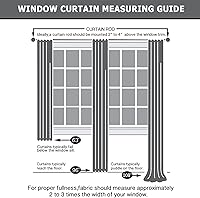 Vista 9 de Pickluc - Paneles de cortinas opacas con ojales, cortinas para bloquear la luz para el dormitorio, aisladas térmicamente, reducción de ruido