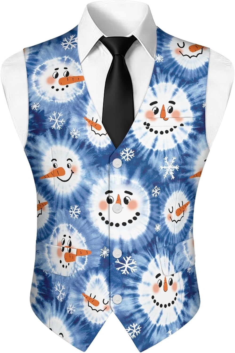 NDISTIN Mens Dress Vests Breathable Suit Vest for Men Waistcoat for Party Banquet Slim-Fit Tuxedo Vests