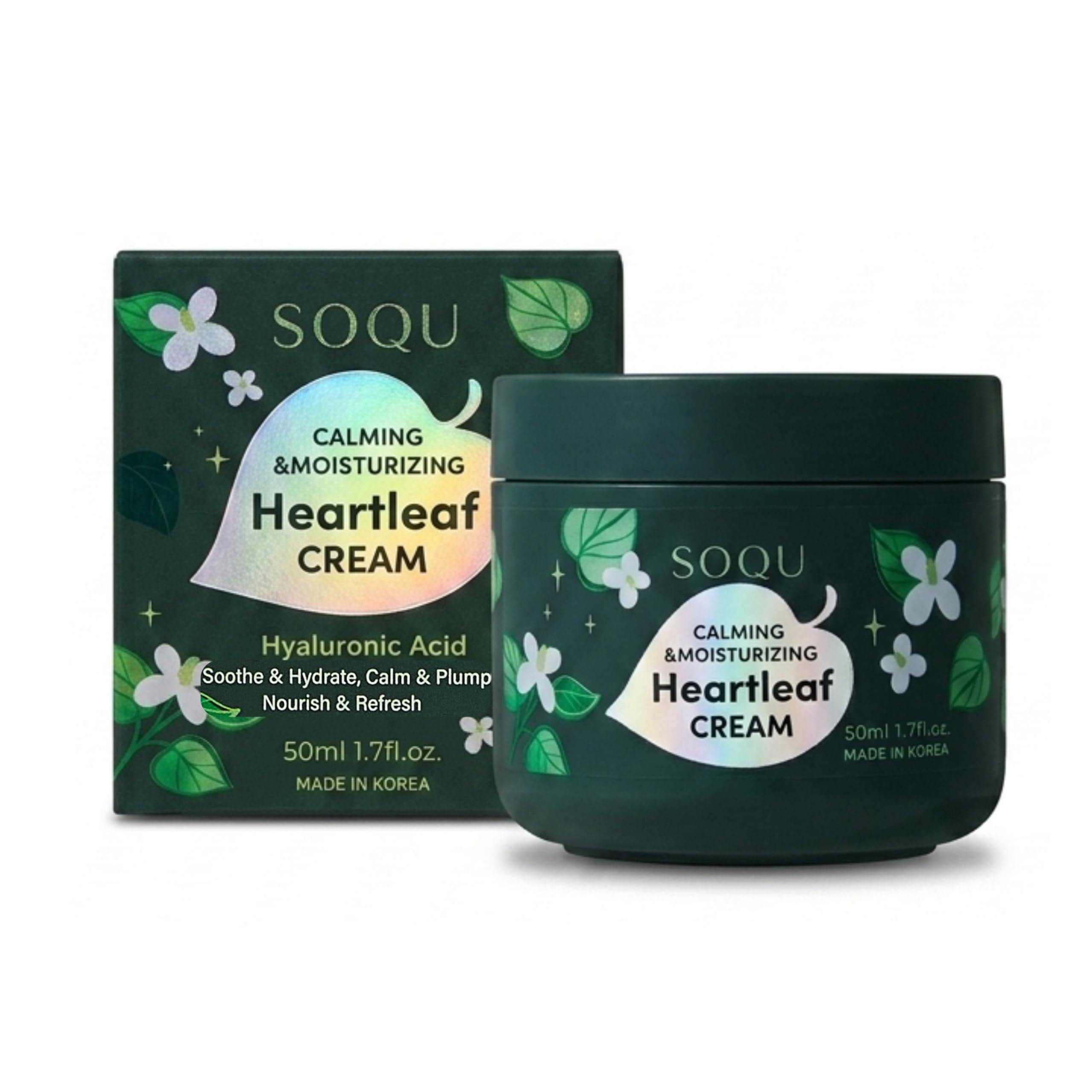 Amazon.com: SOQU Heartleaf Calming Cream – Deep Hydrating Face