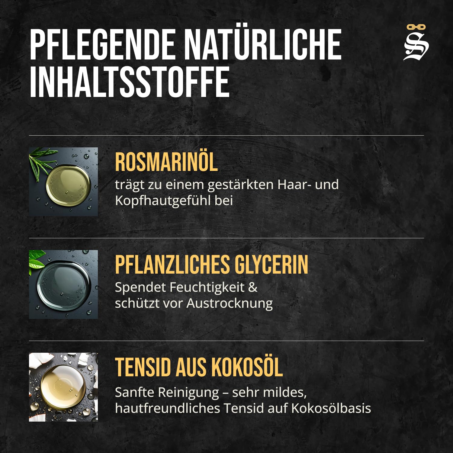 Störtebekker® Premium Shampoo Bar Rosmarin - Festes Shampoo Herren & Damen - 3in1 Duschseife Männer für Haare, Kopfhaut & Bart - Feuchtigkeitsshampoo - vegan (6x 100 g)