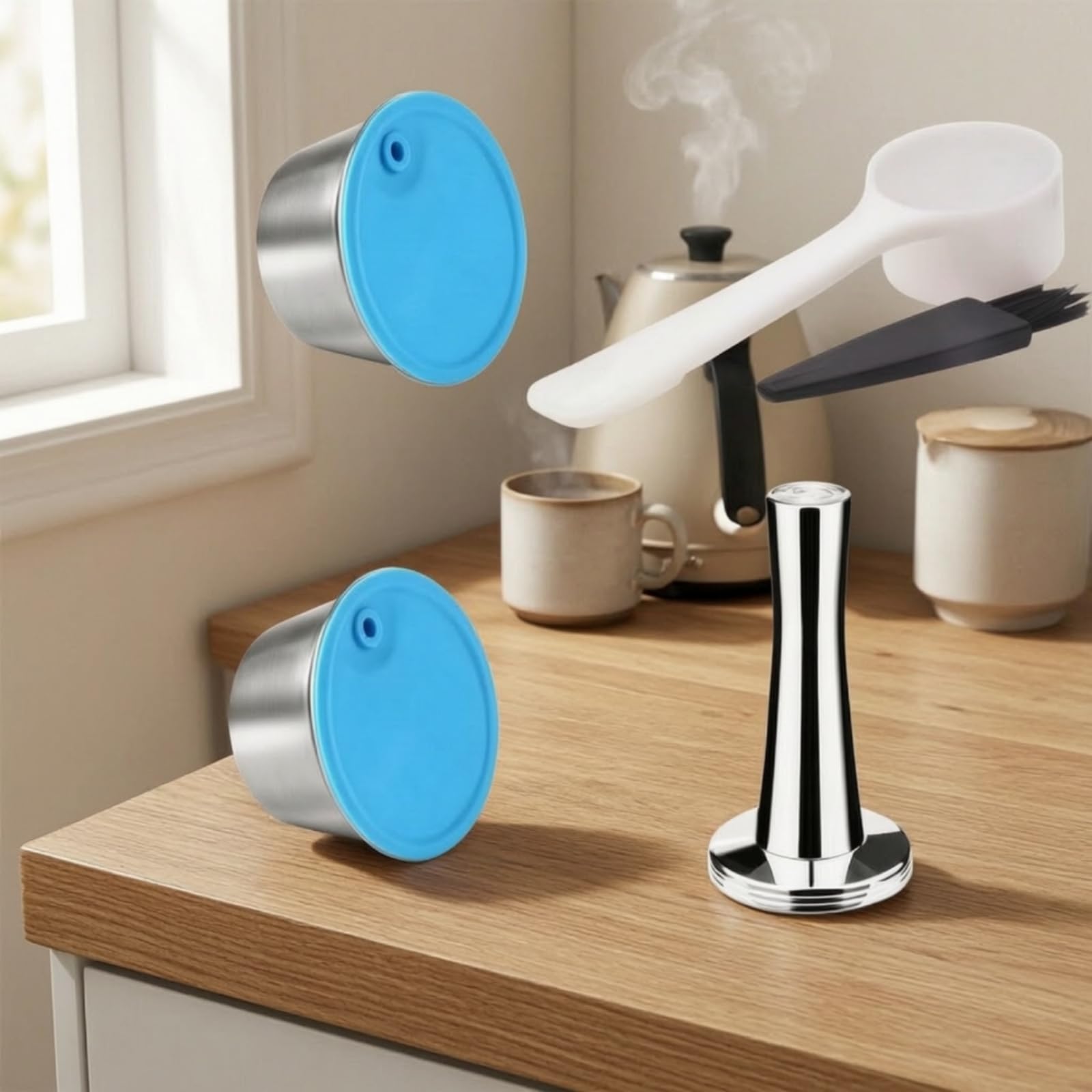 2 Stück Kaffeekapsel mit Deckel, Style to 2, 51–100 Ml