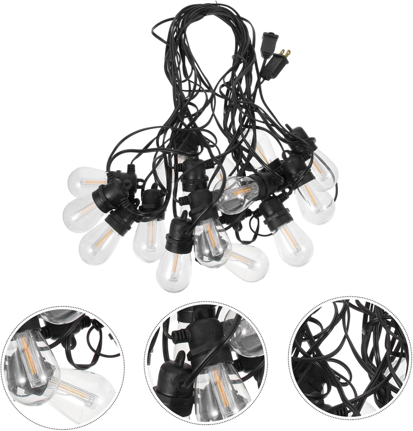 Outdoor String Lights Led Decorative Lamp for Garden Parties Shatterproof Bulbs for Christmas Camping and Festive Events