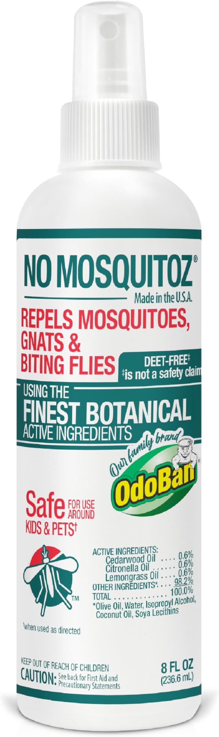 No Mosquitoz Botanical Insect Repellent, DEET Free