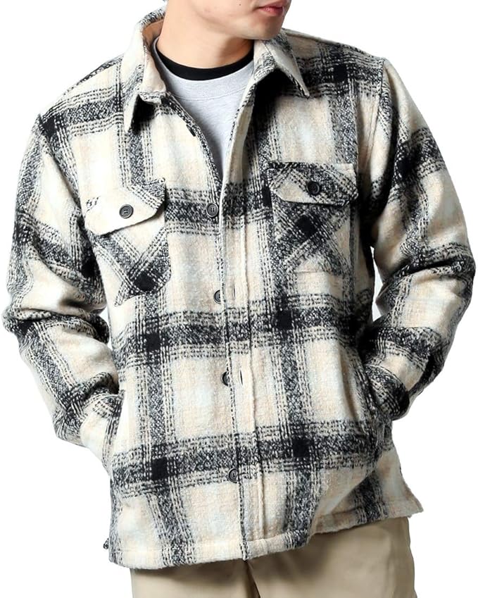 Amazon リアルコンテンツ Real Contents Cpo ジャケット メンズ ブランド チェック柄 セミワイドシルエット アウターブルゾン H022 Rc コート ジャケット 通販