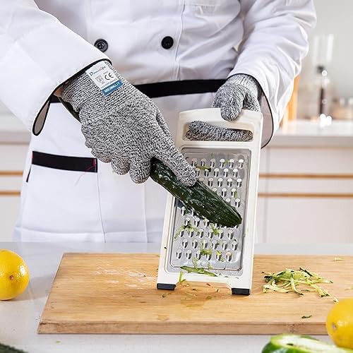 Miniatura 5 de Dowellife Guantes de trabajo resistentes a cortes para hombres y mujeres, 3 pares, cómodos guantes para jardinería, mecánica, pesca, duraderos y