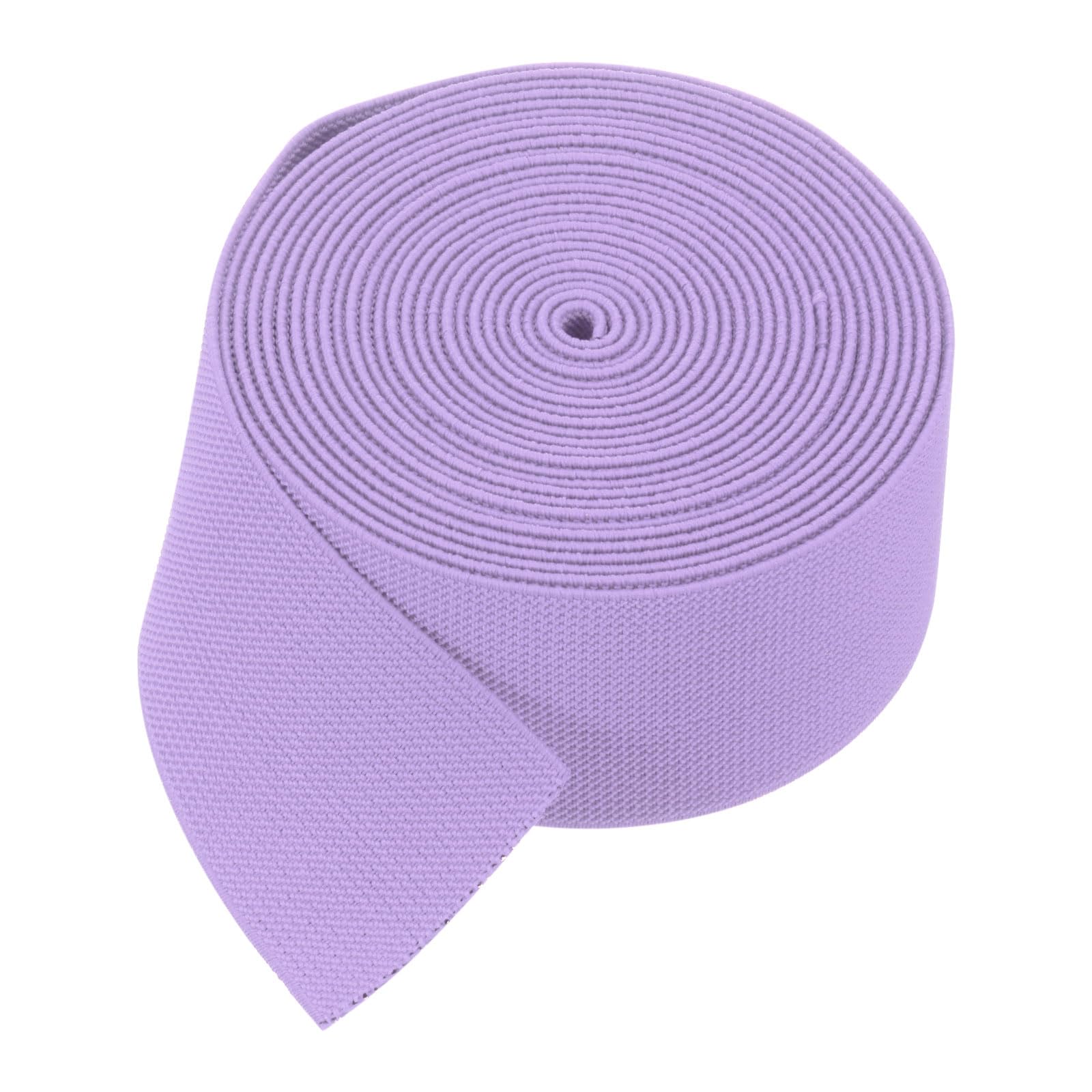 QUARKZMAN 5 Stück Gummiband 50mm Breite Gummibänder Nähen 5 Meter Lang, Hosengummi Elastisches Band Flachgestricktes Rubber Gummilitze für DIY-Projekte Kunsthandwerk Stoffe, Lila