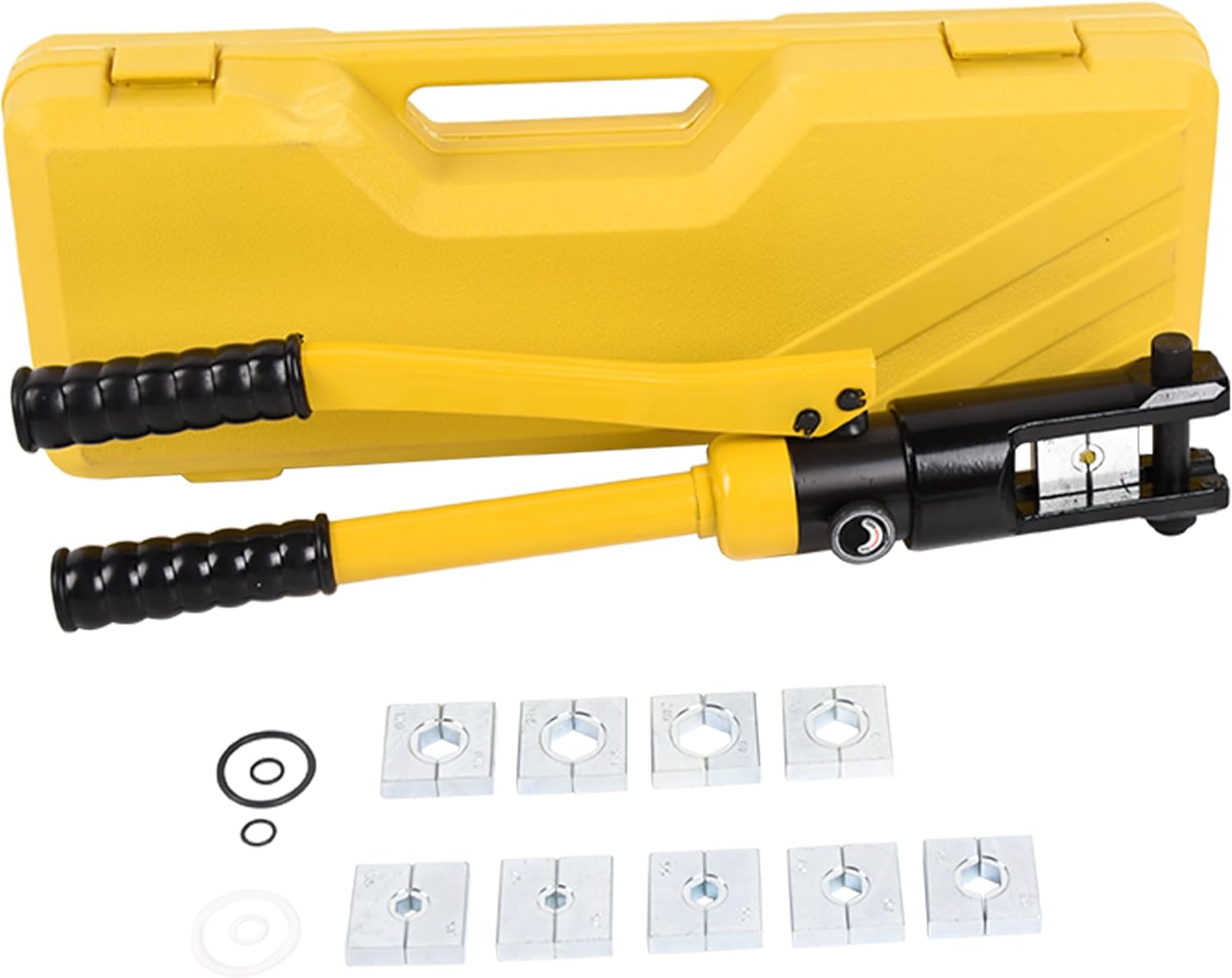 Doppy Hand Hydraulic Crimping Tool 14 Ton 6 AWG-4/0 AWG Wire Hydraulic Crimping Tool Set Cable Lug Terminal Crimper With 10 Pairs of Dies