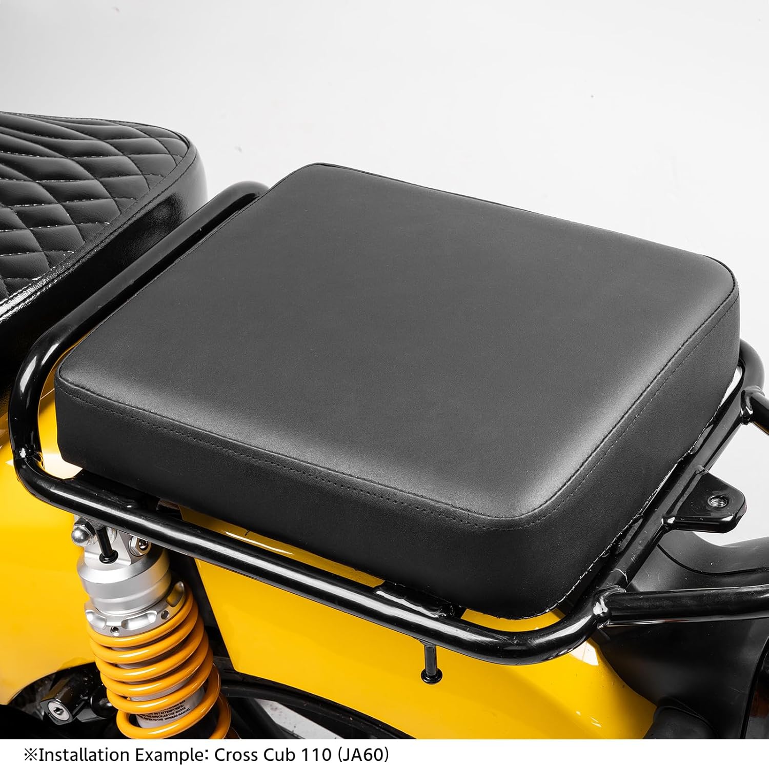 Motorcycle Seat for Trail 125 CT125 Hunter Cub Large Matte Seat Rear Seat Cushion with PU Leather Passenger Seat