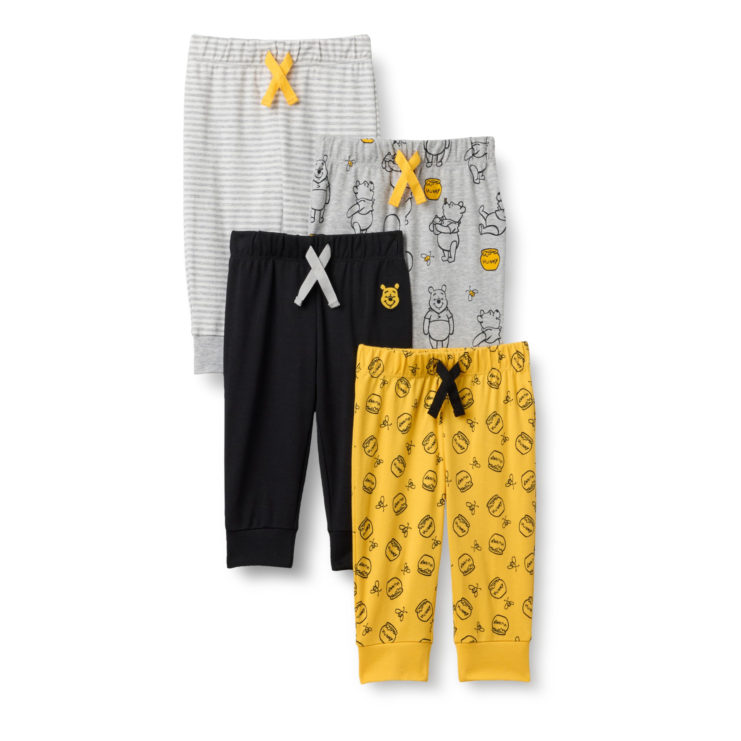 Amazon Essentials Disney | Marvel | Star Wars Boys' Trousers, Pack of 4, Winnie the Pooh Oh Bother, 4 Years