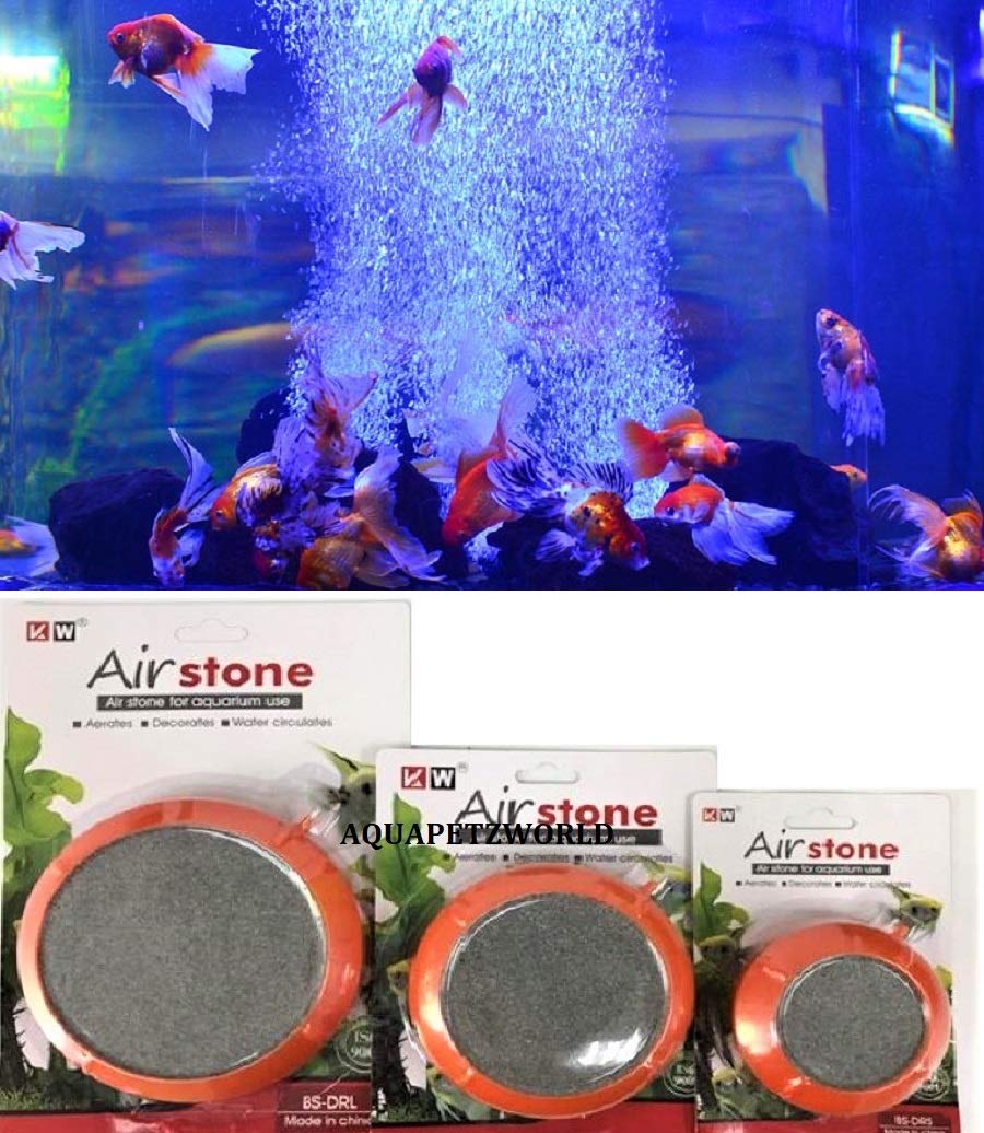 AQUAPETZWORLD kw Air Oxygen Bubble Disk Air Stone Aerator for Aquarium