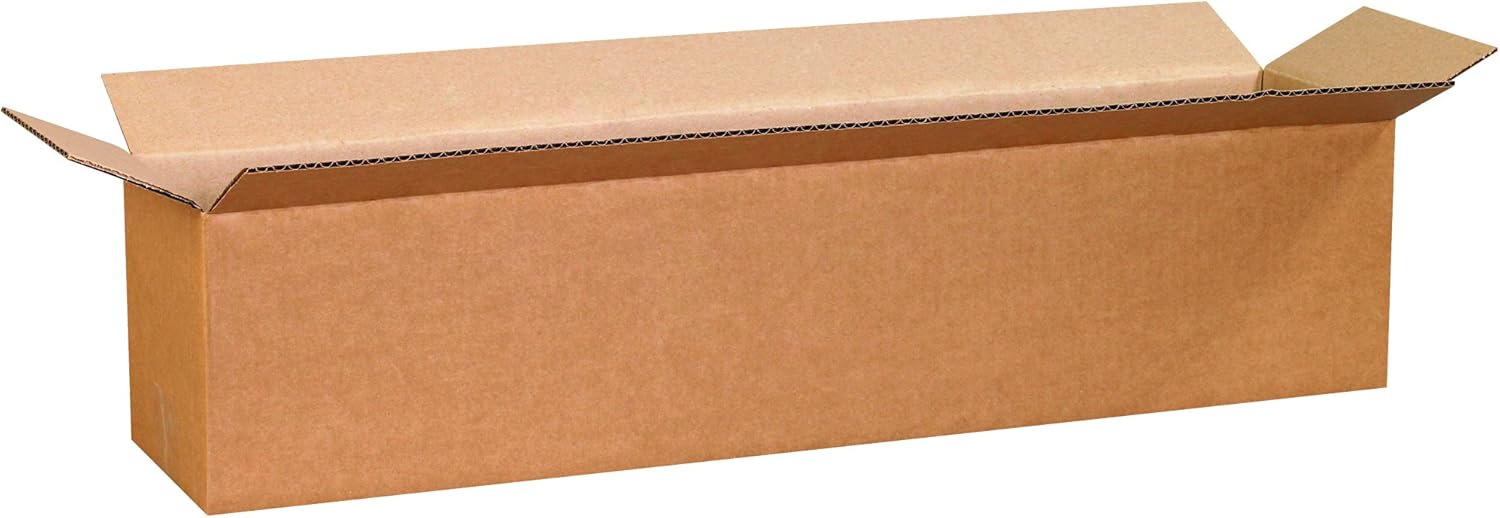 PARTNERS BRAND 28x6x6 Long Corrugated Boxes, Long, 28L x 6W x 6H, Pack of 20 | Shipping, Packaging, Moving, Storage Box for Home or Business, Strong Wholesale Bulk Boxes